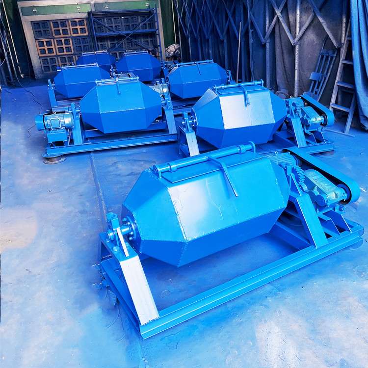 双开口六角滚筒抛光机 铜件倒角去毛刺抛光机 500升研磨震动抛光