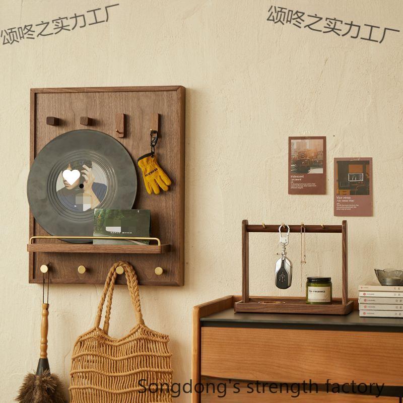 遮挡电表箱装饰画胡桃木网弱电箱盖板多媒体挂画实木电闸配电箱子