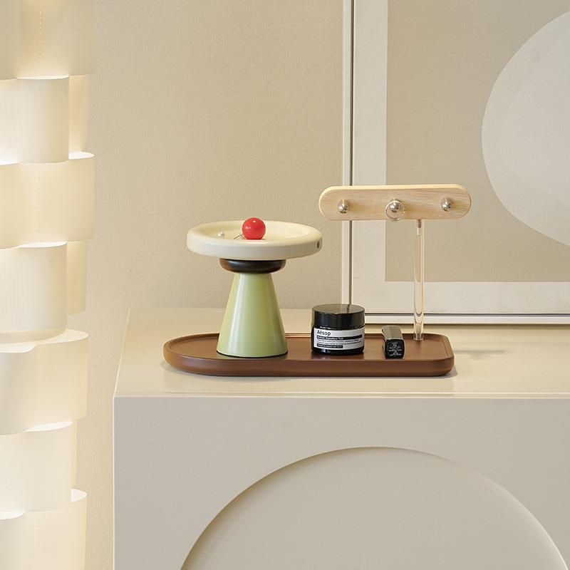 WOZOOM屋准简约现代轻奢桌面摆件收纳架入户玄关钥匙托盘装饰品