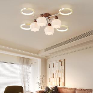 法式中古风客厅吸顶灯大厅主灯奶油风护眼高级感2025新款餐厅灯具