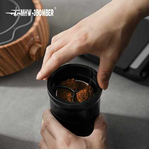 MHW-3BOMBER轰炸机摩卡壶旋风布粉器 防飞粉接粉填粉器单双阀通用