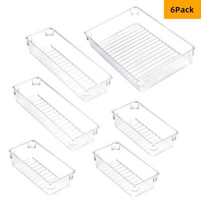 Kitchen Organizers 办公桌抽屉收纳托盘 筷子刀叉分隔小筐整理盒