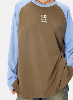 STAFFROOM CCD系列 拼色插肩长袖T恤