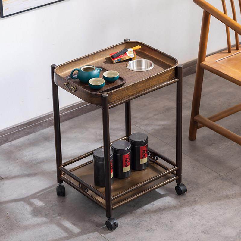 可移动麻将桌茶几茶水架烟灰缸水杯架茶桌棋牌室打牌放茶杯小边几