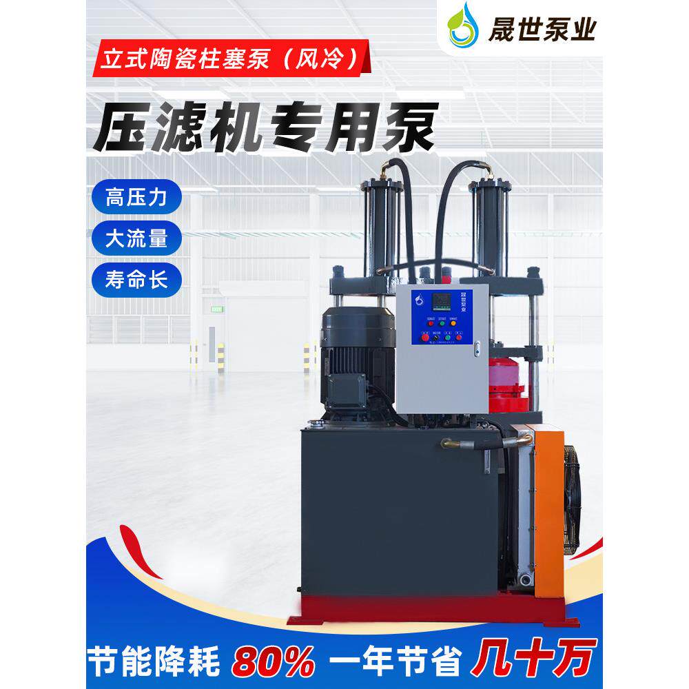 立式液压陶瓷柱塞泵工业环保污泥污水输送泵高压变量柱塞泥浆泵