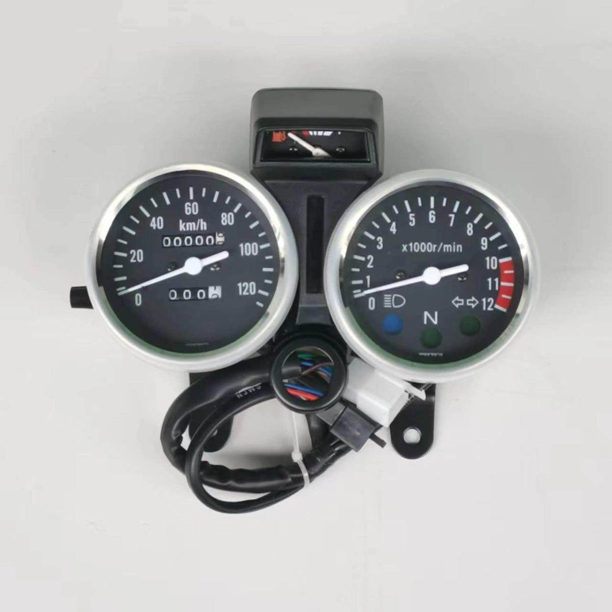 摩托车仪表太子GN125仪表总成HJ125小太子里程表转速表档显表码表