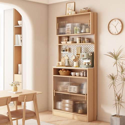 小户型餐边柜30cm超薄款厨房极窄定制墙边窄型高柜薄柜子靠墙一体