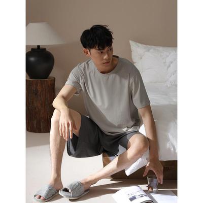 【凉感】莫代尔夏季睡衣男士短袖薄款青少年夏天可外穿家居服套装