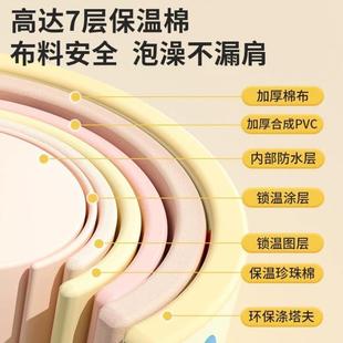 婴儿游泳桶儿童泡澡桶家用可折叠浴桶宝宝游泳池幼儿洗澡盆沐浴桶