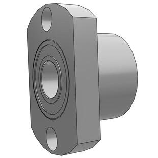 无扣双轴承双切法兰轴座,带轴承座总成