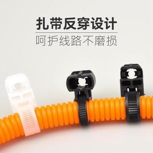 汽车用螺栓扎带圆孔固定头扎带螺丝孔螺柱扎带尼龙铆钉束线带M5M6