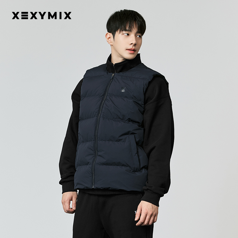 xexymix无领鹅绒羽绒背心