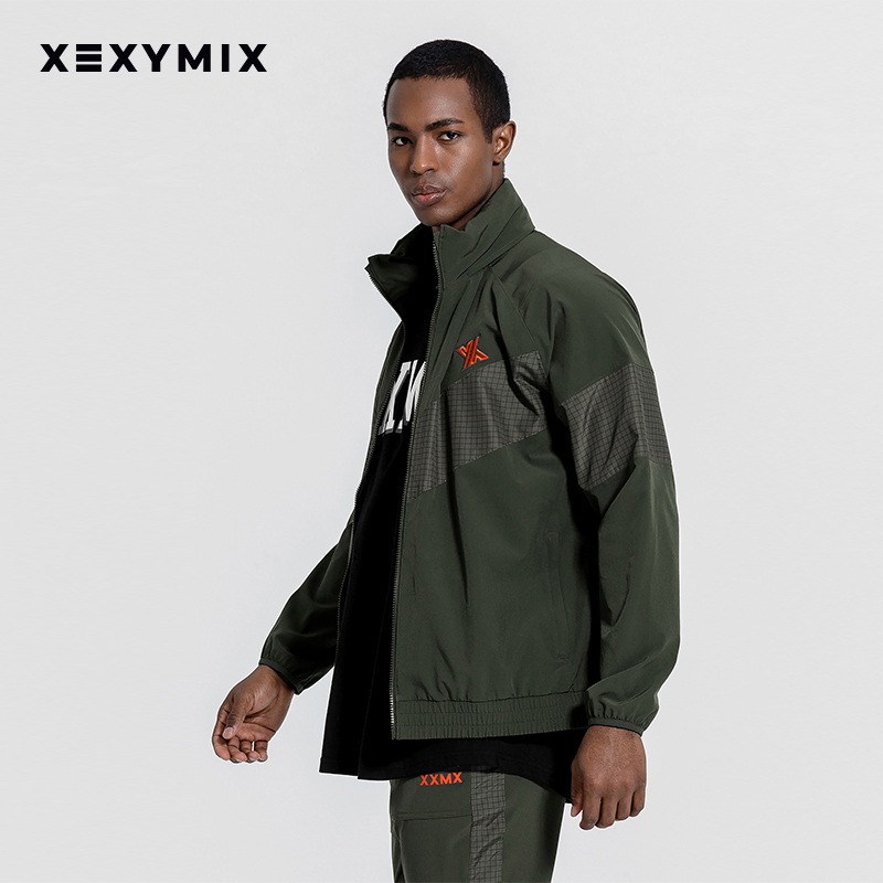 xexymix撞色防风外套运动