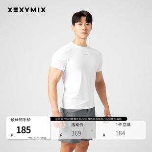 xexymix杰克茜韩国进口男冷感基础时尚 T恤FXTC2187G 运动健身短袖