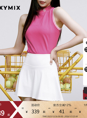xexymix杰克茜 女简洁网球短裙（带打底裤）跑步运动FXPA9216G