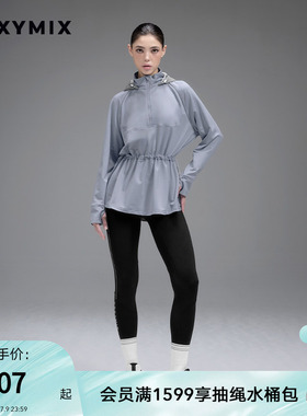 xexymix杰克茜韩国进口女黑标360N磨毛侧拼设计瑜伽裤XFK4LL1501C