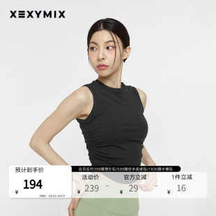 xexymix杰克茜韩国进口休闲女无袖 背心瑜伽运动跑步XFK2TE1006