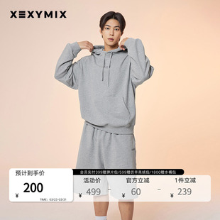 xexymix杰克茜韩国进口男印花时尚 运动健身休闲宽松XMMSH02J2 短裤