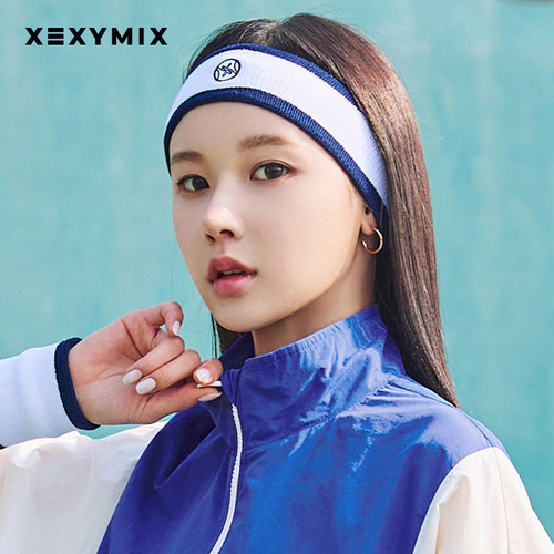 xexymix毛巾布宽条头带