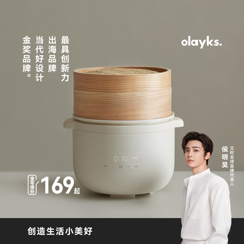 olayks立时电炖锅宝宝煮粥锅婴儿辅食锅bb煲汤燕窝电炖盅隔水炖