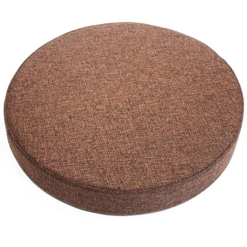 亚麻坐垫圆形坐垫藤椅坐垫飘窗垫圆形打坐蒲团垫子加厚圆垫子夏季