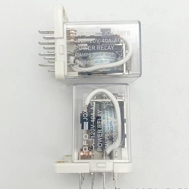 Ofo大功率中间继电器Jqx-38F基极40A大电流11针220V110V24V