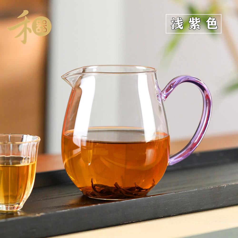 禾器公道杯 新款高硼硅玻璃耐高温手工和器公杯 承颐茶海 530ml