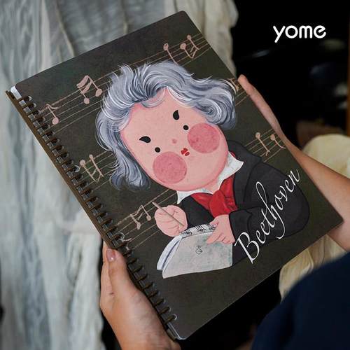 钢琴乐谱夹不反光a4曲谱夹音乐家钢琴谱夹子可修改活页资料收纳册