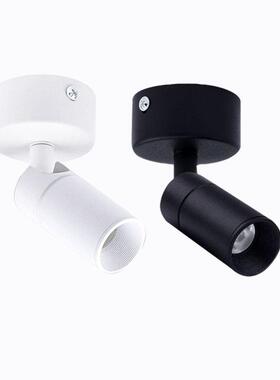 明装led防眩小射灯免开孔吸顶餐厅可调1W3W背景墙氛围灯聚光束5度