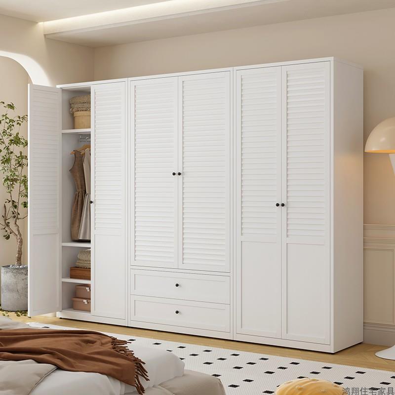 家用衣柜卧室钢制收纳柜出租房新款大容量金属衣橱铁皮简易收纳柜