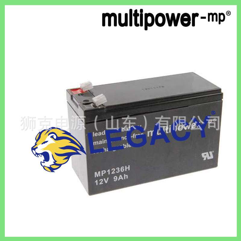 德国multipower 蓄电池 mp1236H 12v9ah铅酸免维护蓄电池