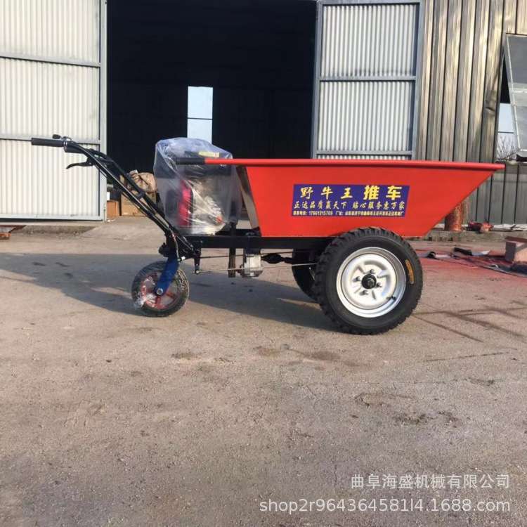 山地爬坡农用柴油手推车 工地运输小推车 农用养殖拉粪翻斗车