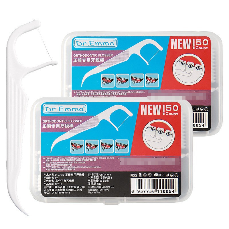 Dental Floss Micro-soft Sticks For Braces Plastic Toothpick