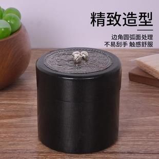 实木牙签盒餐厅中式 泰国牙签筒家用创意个性 网红民宿牙签罐棉签盒