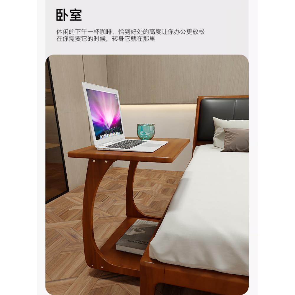 卧室床头置物架沙发客厅边几现代简约床边柜小型可移动带轮小桌子