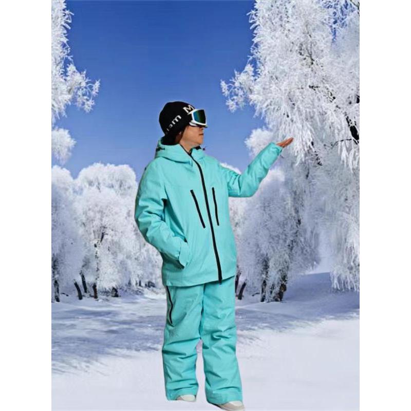 新款滑雪服女款男款加厚套装装备套装单板双板冲锋外套上衣雪裤