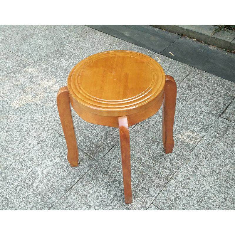 实木圆凳板凳家用小圆凳叠加凳艺术凳加固化妆椅饭店餐桌凳