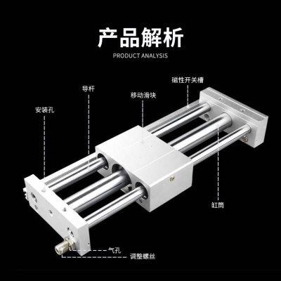 亚德客无杆气缸RMTL16/20 X50X100X150X200X250X300X400X500-S SA