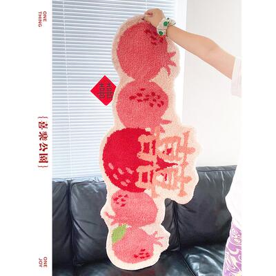 西乐公园石榴地毯粉红色房间门家庭入口门地板地毯婚礼房间装饰婚