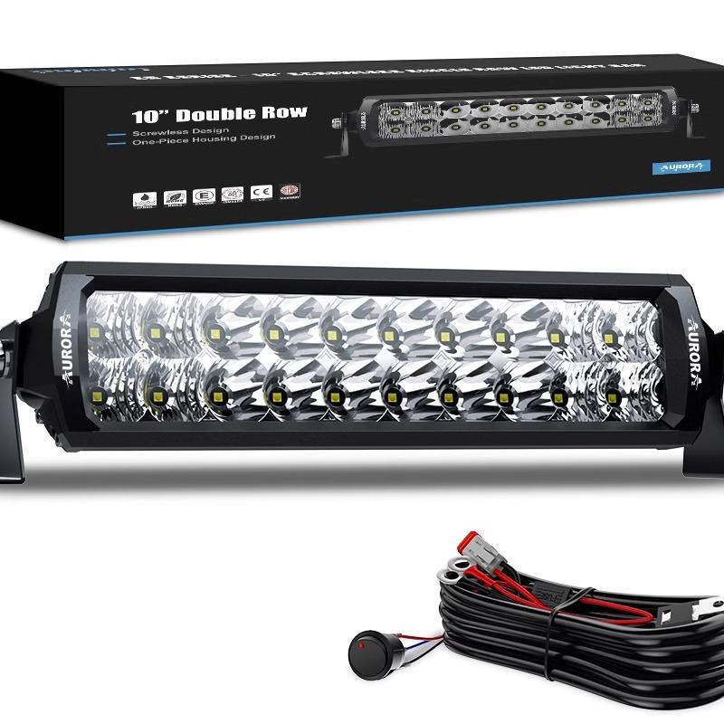 北极之光单排双排车灯越野车货车汽车改装射灯前杠中网车顶长条灯