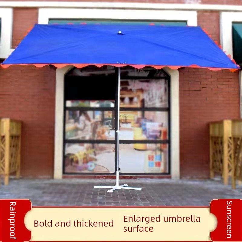 摆摊专用伞两用电动三轮车摆摊大伞长方形雨伞遮阳伞加粗加厚
