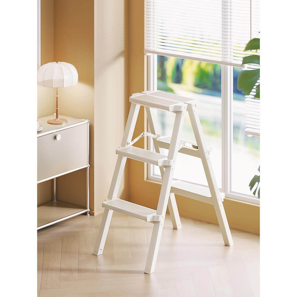 格美居人字梯加厚铝合金梯子家用折叠梯多功能楼梯便携梯凳
