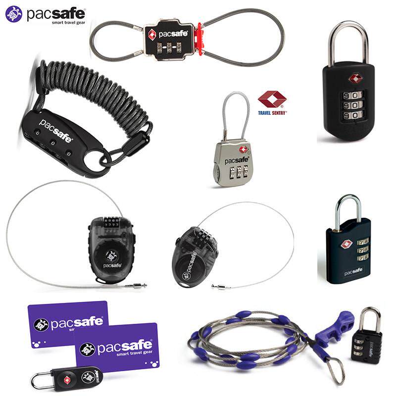 Pacsafe TSA密码锁 旅行行李箱海关锁 健身房迷你挂锁 便携旅行安