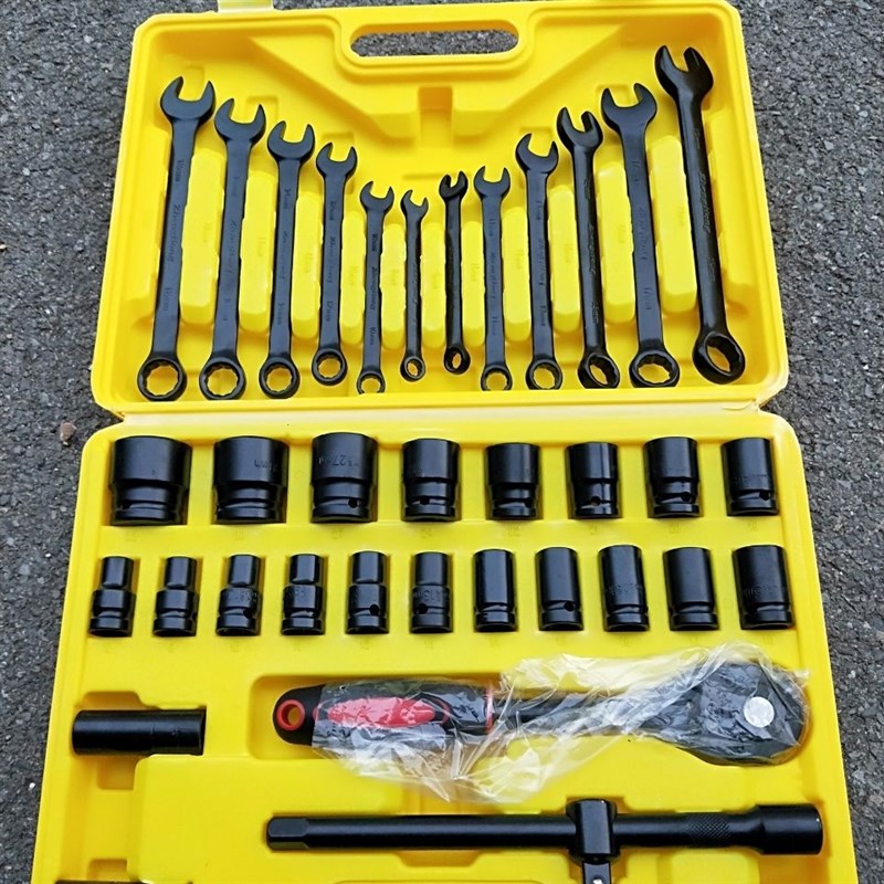 套筒扳手工具套装内六角套管套筒扳手32件套汽车修理工具套装大全