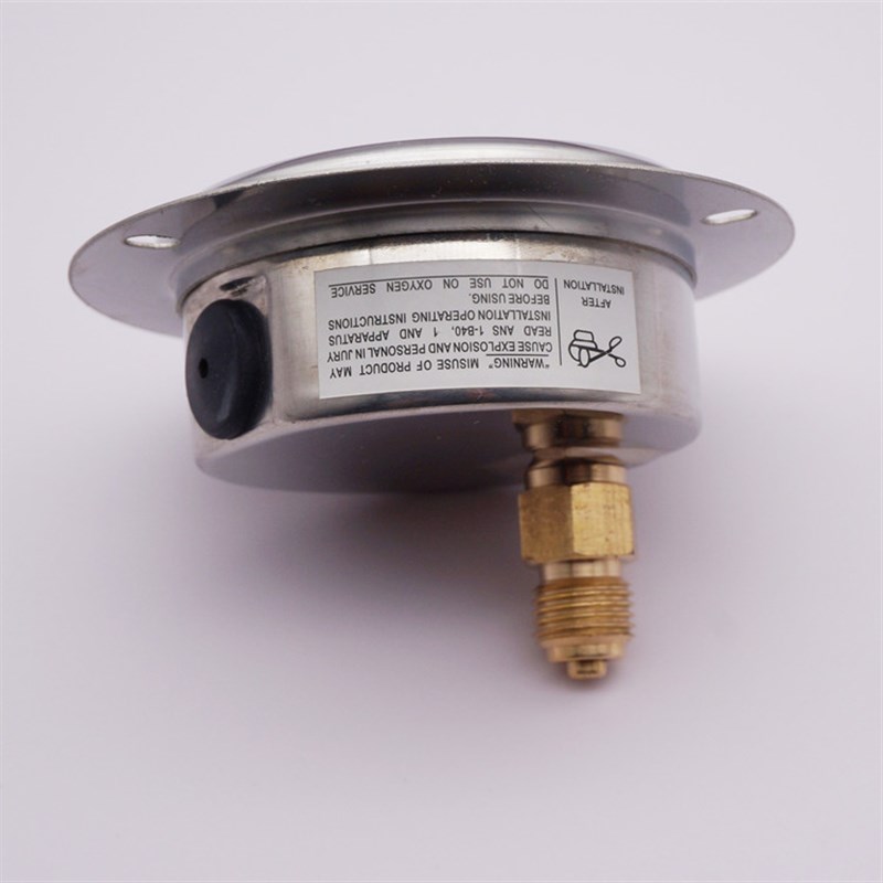 轴向带边 船用偏心螺纹 耐震压力表YN60ZT 10BAR  1MPA G1/4