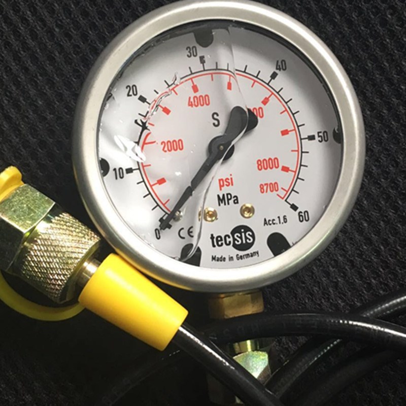 tecsis挖土机测试压力表0-60mpa泰科恩注塑机耐震压力表25mpa海天