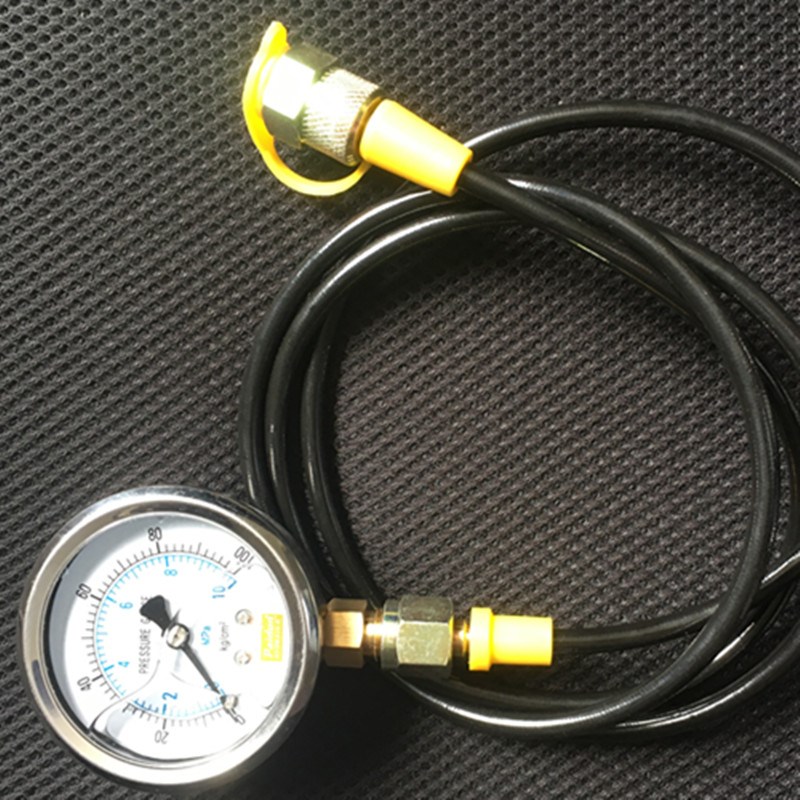 挖掘机先导测量防震压力表0-10mpa汽车液压泵测试表0-100kg/cm