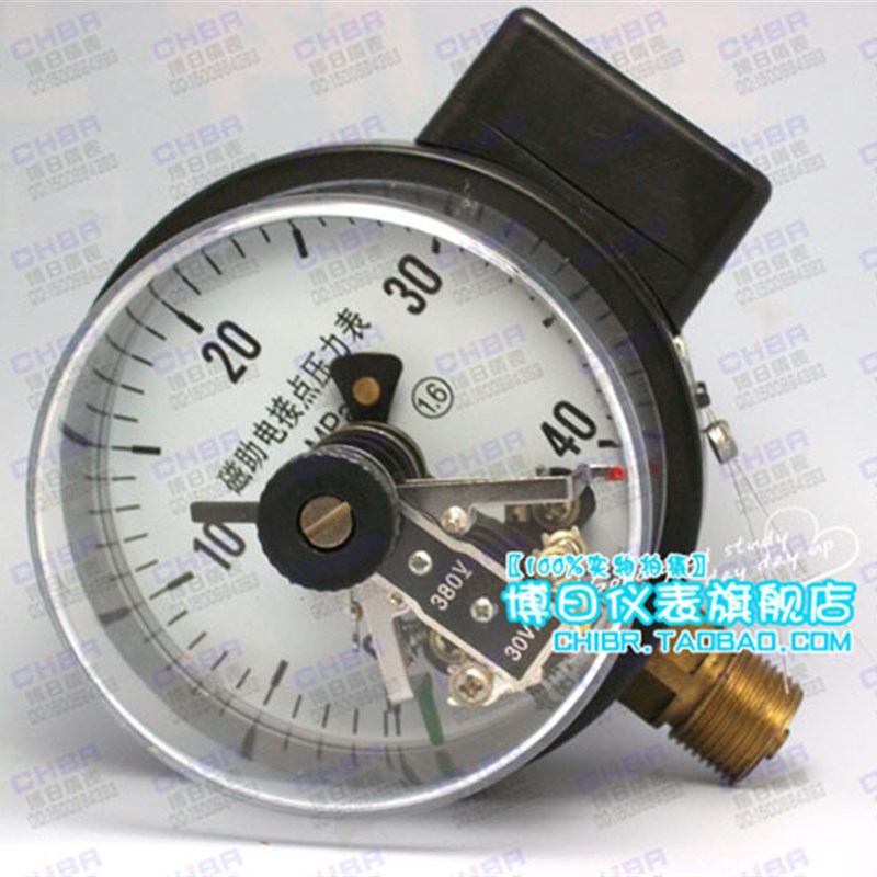 YXC-100磁助式电接点压力表 40mpa 液压表 油压表 富阳宏盛仪表