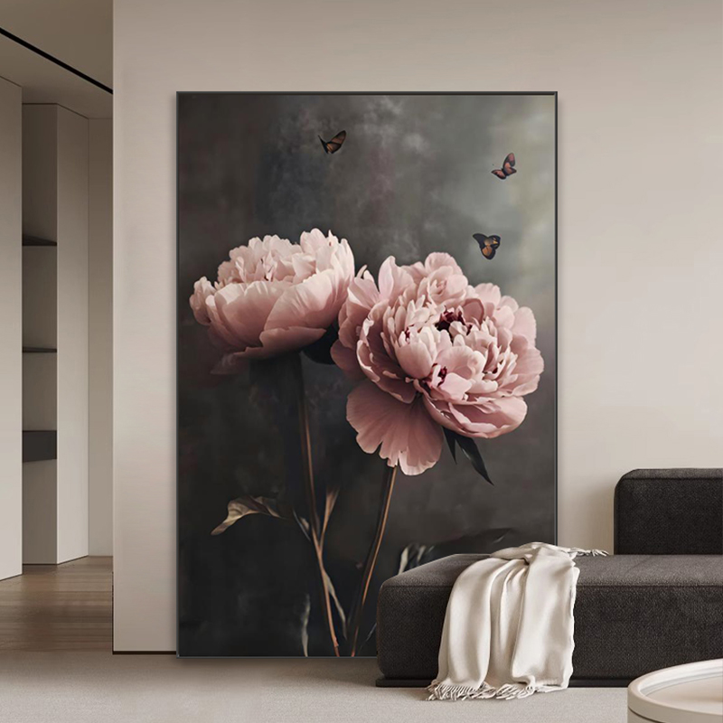 2025新款客厅装饰画现代简约花卉沙发背景墙挂画卧室玄关走廊壁画
