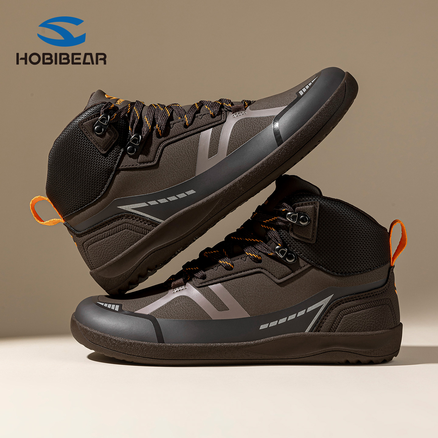 HOBIBEAR马丁靴男皮面宽楦舒适冬